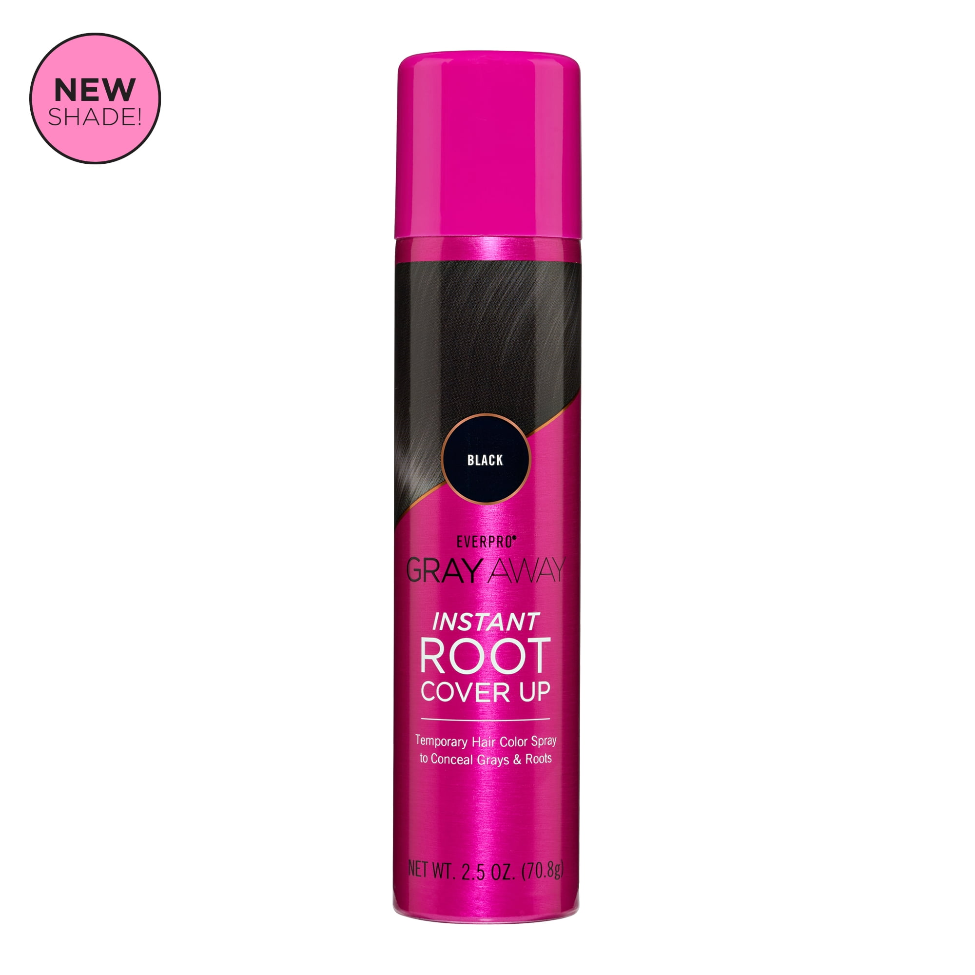 Everpro Gray Away Instant Root Cover Up Spray, Black 2.5oz