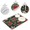 thumbnail image 3 of Yayeee Dish Drying Mat for Kitchen Counter 16"x18" Microfiber Absorbent Pad, Black Christmas Holly, 3 of 7