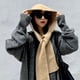 thumbnail image 4 of Nuevas bufandas de invierno para mujer Bufanda negra Bufanda de mujer Bufanda cálida de algodón, 4 of 5