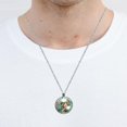 thumbnail image 5 of Hippocampus Glass Circular Pendant Necklace - Stylish Jewelry Necklaces for Women, 5 of 5