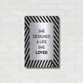thumbnail image 3 of Luxe Metal Art 'A Life She Loved' by Lettered & Lined, Metal Wall Art, 16"x24", 3 of 9