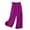 Hot Pink, variant on Summer Women’s Pants Plus Size Solid Color Drawstring Elastic Waist Straight Wide Leg Pants Women Fashion Casual Loose Lounge Pants With Side Pocket S-XXL