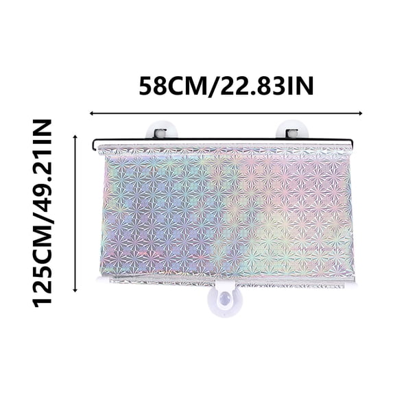 Fmbmuo 23.6x15.7 Inch Car Sun Shade Multicolor Room Darkening Thermal Insulation Decor Minimalist Plastic Rod Pocket Curtain Sets for Outdoor