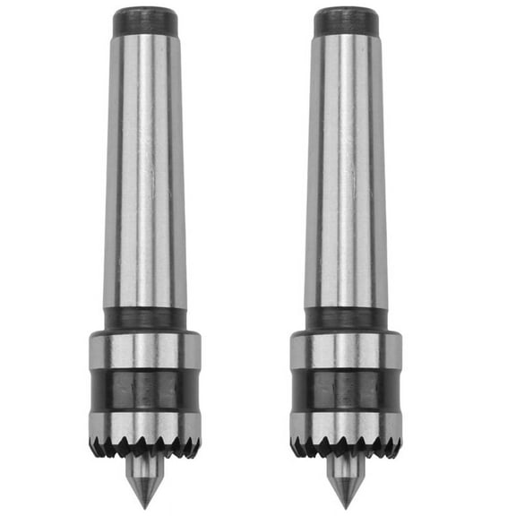 2X Wood Lathe Drive Center Turning Spur MT2 with Spring Loaded Point Woodturing Woodworking Wood Turning Tools