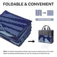 thumbnail image 3 of DEORAB Outdoor Rug 8'x10' Waterproof Reversible Patio Rug Portable Plastic Straw Outside Carprt for Beach Garden RV Camping Porch Deck Backyard, Navyblue & Babyblue, 3 of 8