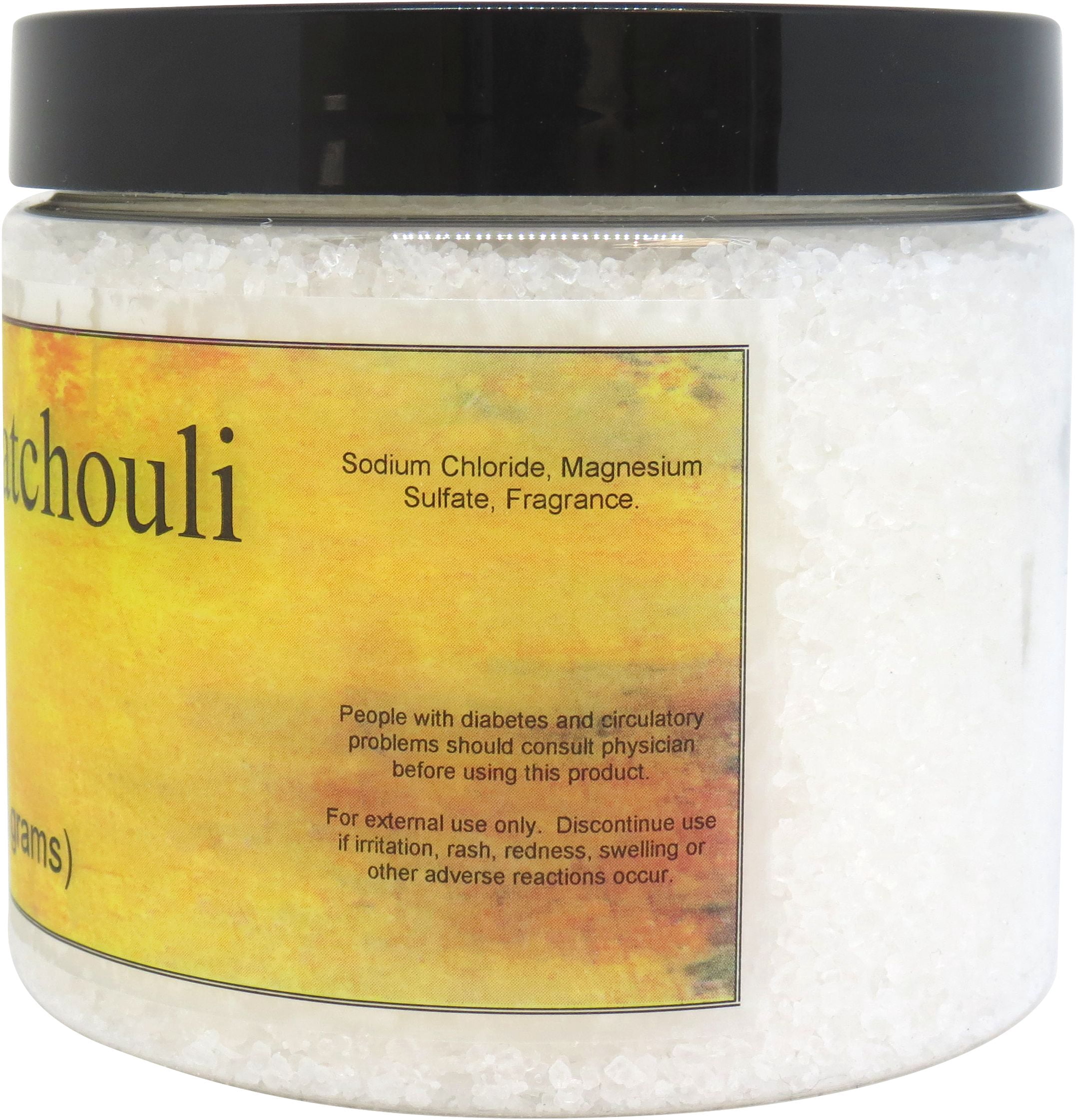 Sandalwood Patchouli Bath Salts by Eclectic Lady, 16 ounces