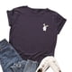 thumbnail image 2 of Gibobby Playera de Manga Corta con Cuello Redondo Blusa superior Dama Casual Camiseta Manga Mujer suelta Impreso Túnicas Blusa corta para mujer(Gris oscuro,M), 2 of 2