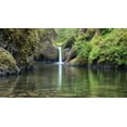 thumbnail image 2 of Hellmann, Stan 32x19 Black Ornate Wood Framed with Double Matting Museum Art Print Titled - Punchbowl Falls, 2 of 4