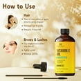 thumbnail image 3 of Botanic Hearth Vitamin E Oil | 100% Pure and Natural oil for Growth of Nails, Hair, Eyebrows & Eyelashes | 35,000 IU | Hair & Body Oil with Eyebrow & Eyelash Brush| 2 Fl Oz, 3 of 8