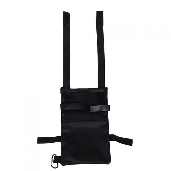 Sacs d'accessoires pour béquilles, pochette de rangement pour patient âgé, poche de rangement pour avant-bras, jambe cassée, accessoires de béquille (noir)