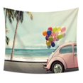 thumbnail image 1 of Tapestry Beach Bus, 150 x 130 cm, microtela, para colgar en la pared, 1 of 1