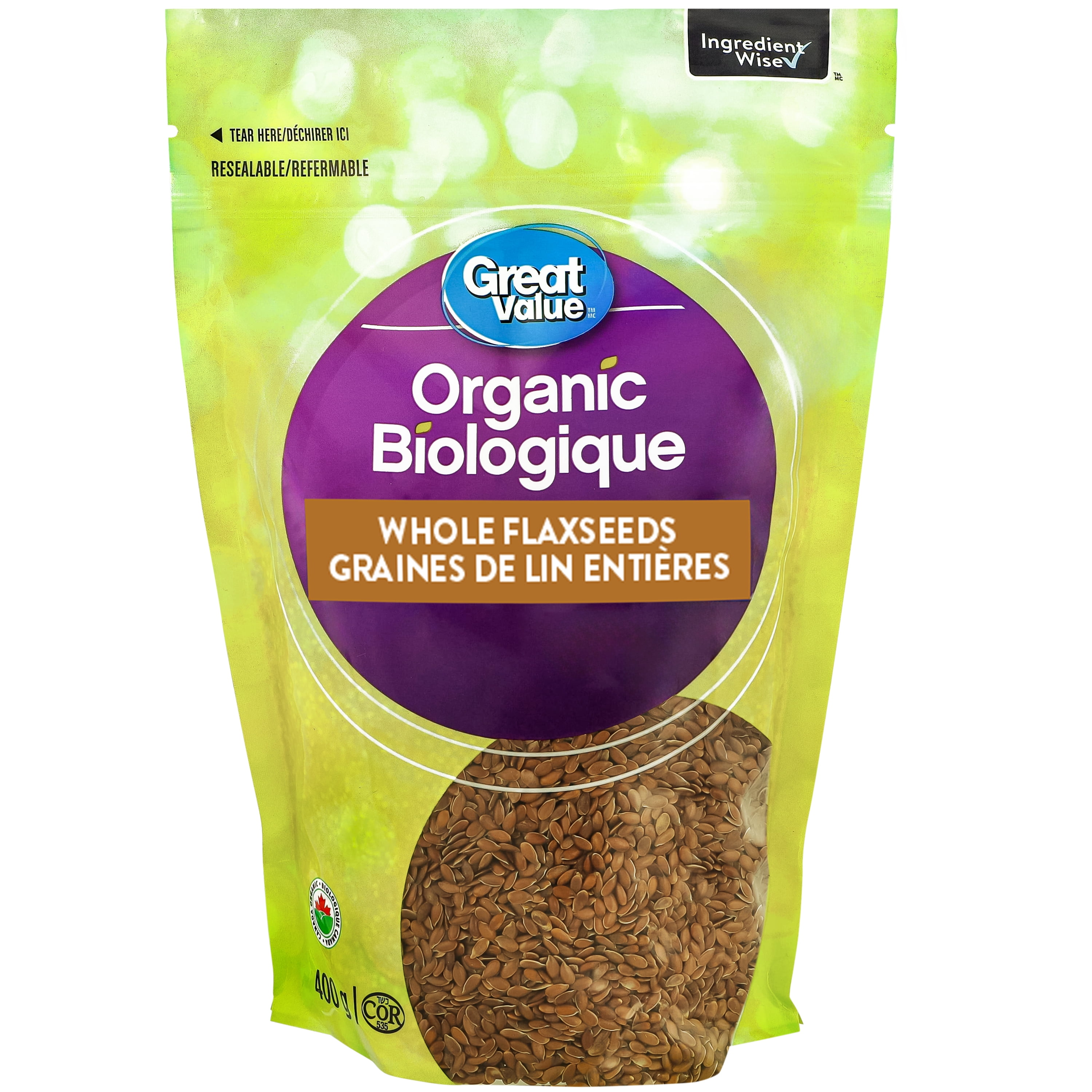 Great Value Organic Whole Flaxseeds