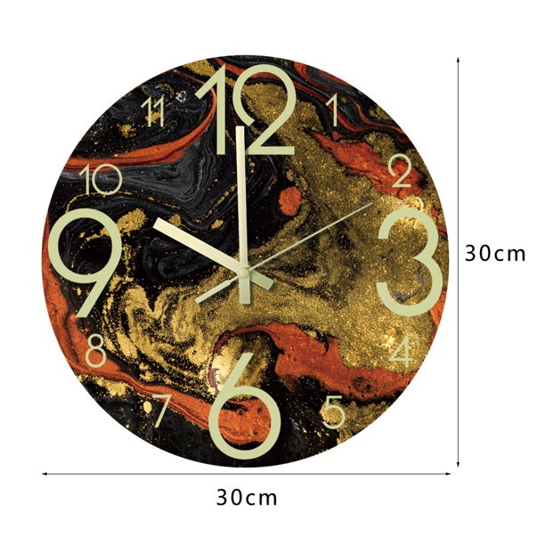 Luminous Acrylic Round Wall Clock Home Decorative Wall Hanging Watch