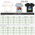 thumbnail image 4 of CM-Kid Boys 2-Pack T Shirts Fire Truck Printed Octopus Graphics Cotton Short Sleeve Gray Black Summer Tops shirts 7T, 4 of 10