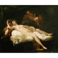 thumbnail image 2 of Jean-Baptiste Regnault 17x15 Black Ornate Wood Framed Double Matted Museum Art Print Titled - Psyche, 2 of 5