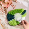 thumbnail image 1 of Posavasos de ,Juego de materiales de alfombra de posavasos hecho a mano DIY,Costura de aro de bordado con patrón de plantas ,Juego de posavasos con aguja para C BLESIY Posavasos de ponche, 1 of 8