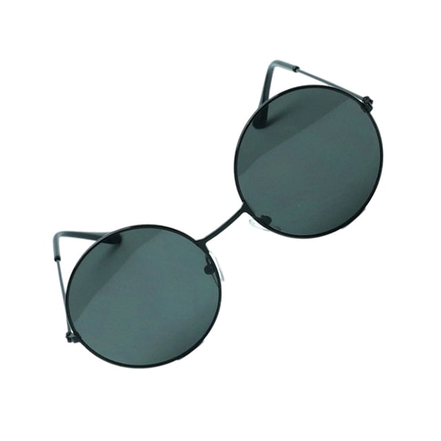 Gafas de sol Sonducket forma redonda multifuncional Peso ligero para hombre Mujer Negro