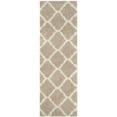 thumbnail image 5 of SAFAVIEH Montreal Cebrail Geometric Diamonds Shag Area Rug, Beige/Ivory, 6'7" x 6'7" Round, 5 of 8