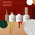 thumbnail image 6 of Gellen Gel Nail Polish Set, 6 Colors White Green Classic Red Glitter Gold Silver Dark Blue Gel Polish Set Nail Art Gifts for Women, 6 of 8