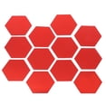 thumbnail image 1 of Decoración de pared espejo, pegatinas de pared espejo 12 pcs acrílico hexagonal adhesivo para decoración del hogar para sala de estar de dormitorio, 1 of 7