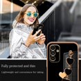 thumbnail image 2 of Compatible with Samsung Galaxy A14 5G Case Silicone Shockproof with Love Heart Wrist Strap Chain for Women, Galaxy A14 5G Case Ultra Thin and Soft Cases Samsung A14 5G Phone Case (Black), 2 of 13