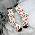 thumbnail image 5 of Rateoe Gnomes Merry Christmas for Women Casual Calf Socks - Cute Crew Socks - Thin Soft Above Ankle Socks Size 5-11, 5 of 6