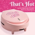 thumbnail image 6 of Paris Hilton That's Hot Heart Waffle Maker, Nonstick 6" Plates, Pink, 6 of 9