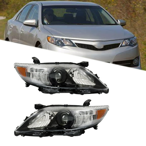 Headlights Headlamps Pair Set For Toyota Camry SE Built 2010-2011 Models