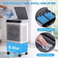 thumbnail image 6 of Evaporative Air Cooler, Swamp Cooler 5.3 Gal Portable Air Cooler with Remote, 12H Timer, 3 Speeds, 6 of 7