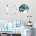 thumbnail image 6 of Beach Wall Clock Battery Operated 12 Inch Glass Wall Clocks Silent Non Ticking Hawaii Summer Tropical Coastal Clock for Kitchen Bedroom Living Room, 6 of 6