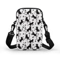 thumbnail image 2 of HELLHERO Crossbody Bags Cat Paw Print Pattern with Zipper Closed Crossbody Small Bags for Men, Women, 2 of 6