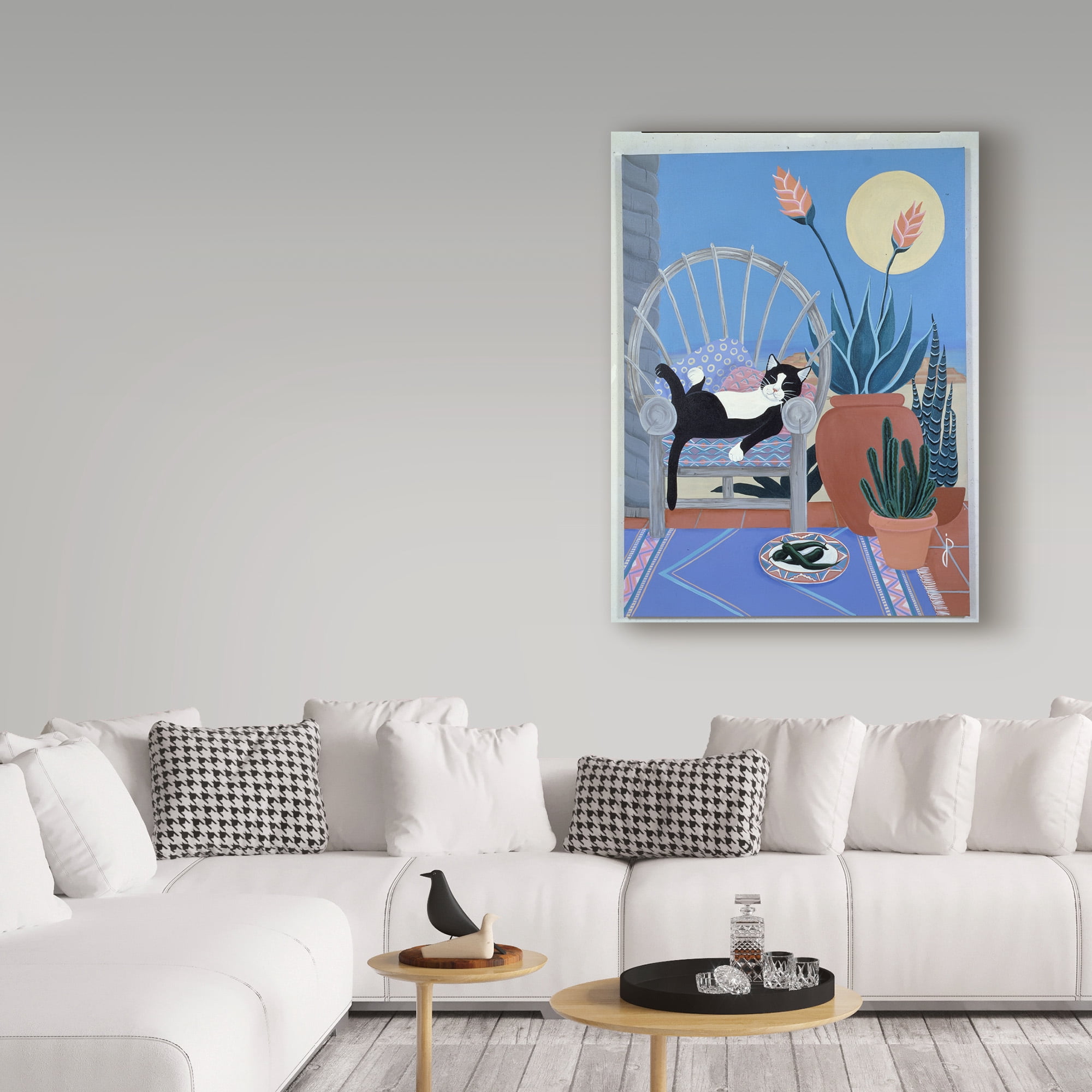 Trademark Fine Art 'So This Is Life In The Desert' Canvas Art by Jan Panico