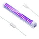 thumbnail image 1 of Tubo LED de luz negra elegante de 395 nm y 10 W, barra de luces ultravioleta de 48 LED, luz de discoteca para DJ, luz negra para Halloween, fiesta de Navidad, pintura corporal, maquillaje de neón P, 1 of 5