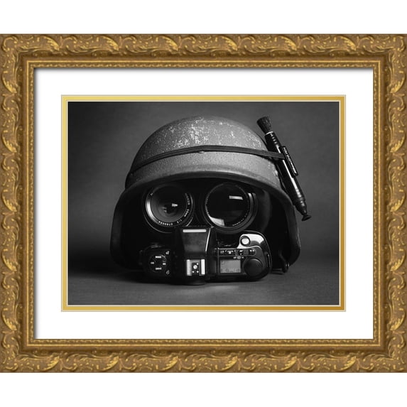 Work, Robert 24x19 Gold Ornate Wood Framed with Double Matting Museum Art Print Titled - Stay Frosty