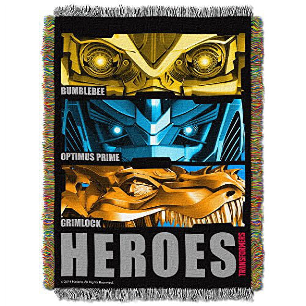Warner Bros Transformers 4 Tapestry Throw Blanket, 48x60, Multicolor, Polyester, 1 Each