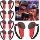 thumbnail image 4 of 5 Pares Empuñaduras Controlador TPU para Accesorios Meta Quest 3 VR () Rojo, 4 of 4