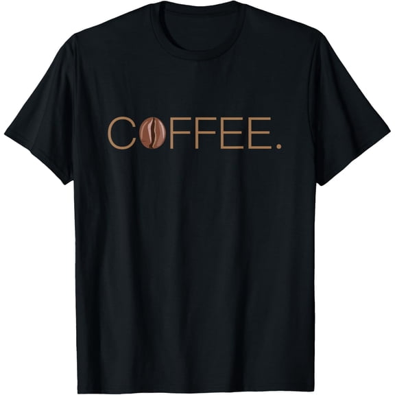 Coffee. design with fun coffee bean logo T-ShirtPure cotton short-sleeved shirts for both men and women
