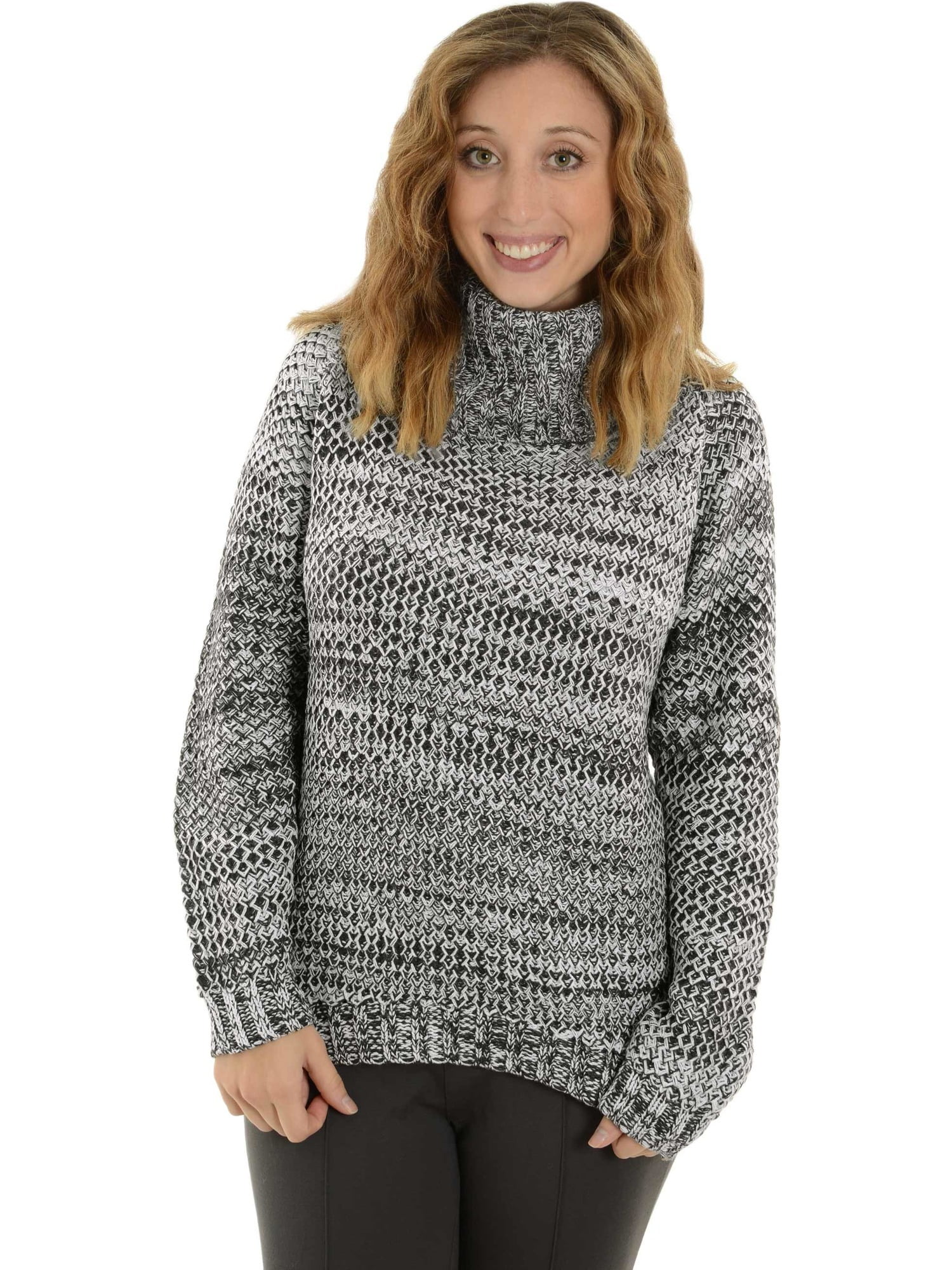 chunky funnel neck sweater