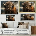 thumbnail image 4 of Designart "Bison Likeness " Animals Floater Framed Wall Decor, 4 of 7