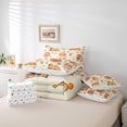 thumbnail image 6 of Homewish Cartoon Capybara 7pcs Bedding Comforter Set For Children Teens,Strawberry Donuts Dessert Queen Bedding Sets Super Cozy,Cute Stars Print Queen Sheet Sets,Breathable Home Decor,Reversible, 6 of 8