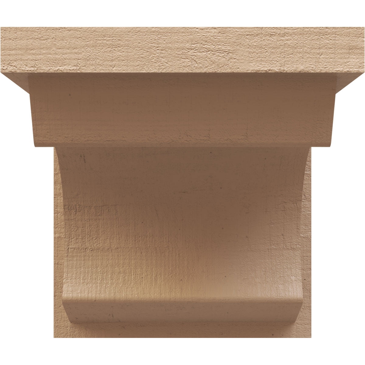 8"W x 8"D x 8"H Wide Emerson Rough Cedar Woodgrain TimberThane Corbel, Primed Tan