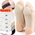 thumbnail image 2 of 4 pares de calcetines náuticos invisibles para mujer, calcetines antideslizantes de silicona de verano para zapatos de tacón alto, calcetines finos de seda helada con media palma, Slippers34-39 Gao Jinjia LED, 2 of 2