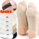 thumbnail image 2 of 4 pares de calcetines náuticos invisibles para mujer, calcetines antideslizantes de silicona de verano para zapatos de tacón alto, calcetines finos de seda helada con media palma, Slippers34-39 Gao Jinjia LED, 2 of 2