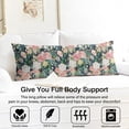 thumbnail image 3 of Floral Body Pillow Cover – Soft & Breathable, Hidden Zipper, 20"x54", Vintage Wildflower & Botanical Print with Butterflies & Bees – Gift for Side Sleepers, Pregnancy, Farmhouse Decor, 3 of 7