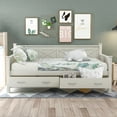 thumbnail image 3 of [US IN STOCK] Modern and Rustic Casual Style Daybed, Cream White(New), 3 of 9