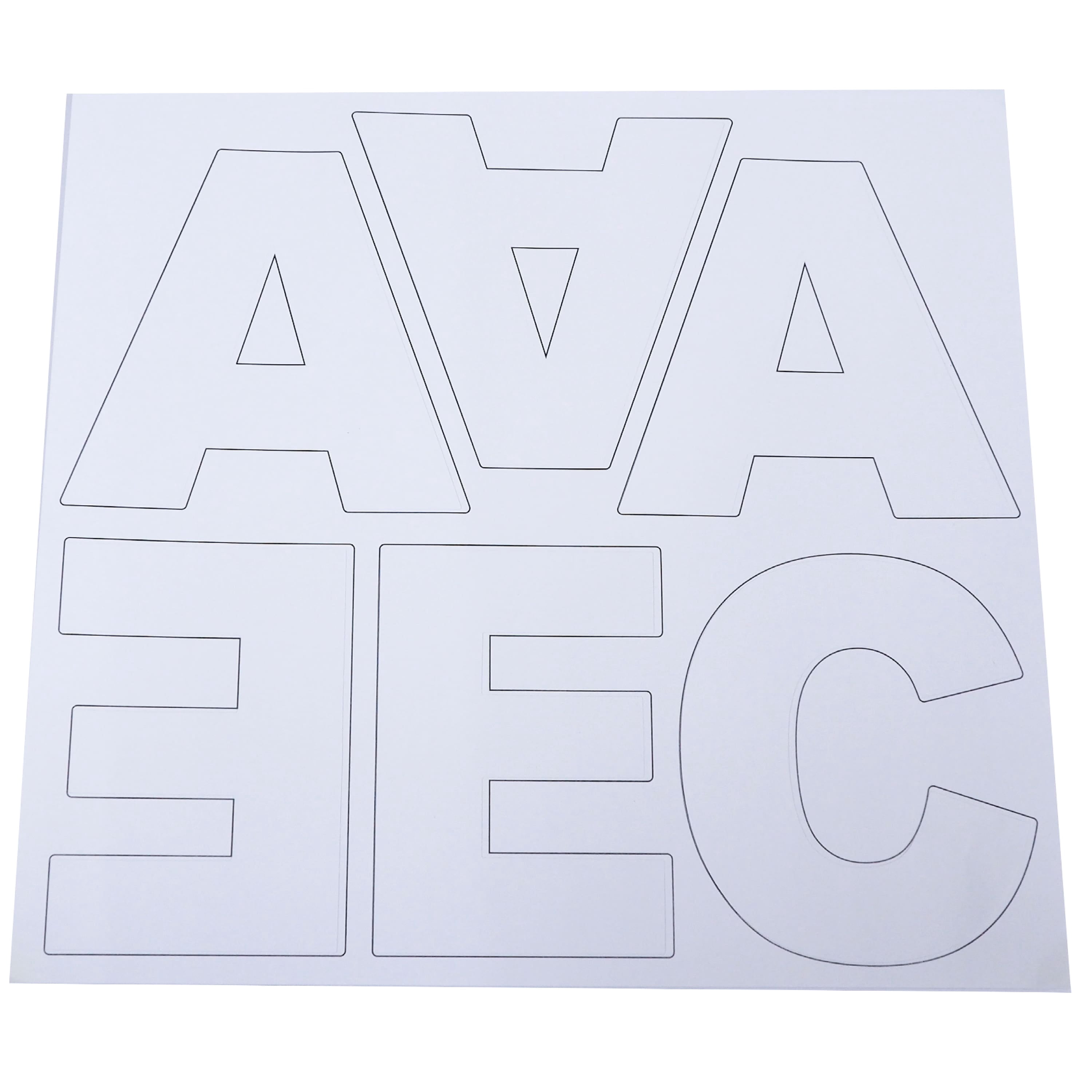 Recollections Large White Block Alphabet Stickers, 12 Packs: 74 ct. (888 total)