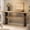 Gray Brown, variant on Finmind Solid Wood Console Table for Entryway, 63-inch Long Farmhouse Sofa Table Behind Couch, Rustic Brown