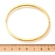 thumbnail image 4 of Pulseras de oro para mujer, brazaletes ovalados chapados en oro de 18 quilates, pulsera de acero inoxidable, 4 of 4