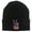 Black, variant on Gravity Threads USA Peace V Patch Cuffed Beanie - Hot Pink