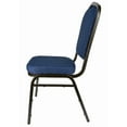 thumbnail image 5 of Banquet Chair - Crown | Navy Blue Fabric with Gold Dots on Gold Vein Frame, 2 Chair Bundle by Chivari, 5 of 7